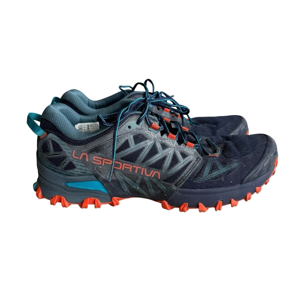 La Sportiva Bushido III Shoes Womens 8.5 Deep Sea Blue Cherry Trail Running - Picture 4 of 9